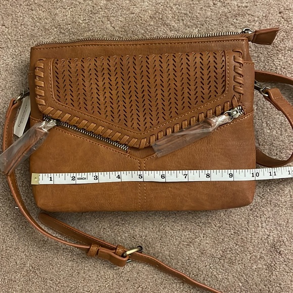 Madison West Camel Crossbody Purse - Picture 7 of 9